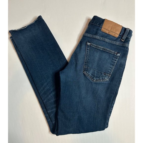 Aeropostale Mens 29/30 Skinny Mid Rise Dark Wash Style 8559‎ Blue Jeans - Picture 1 of 10